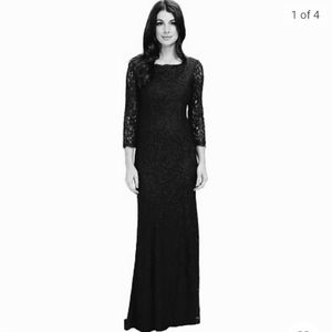 Lace evening gown